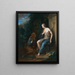 Vertumne und Pomone - Schule von Adriaen van der Werff — gerahmtes Bild an der Wand