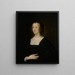 Portrait einer eleganten Frau - Schule von Antoine van Dyck — gerahmtes Bild an der Wand