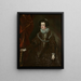Isabelle de Bourbon, Ehefrau von Philipp IV. von Spanien - Schule von Diego Velázquez — gerahmtes Bild an der Wand
