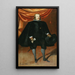 Portrait des Königs Philipp IV in Schwarz gekleidet und mit dem Orden der Goldenen Vlies - Schule von Diego Velázquez — gerahmtes Bild an der Wand