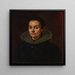 Portrait einer Frau - Anhänger von Diego Velázquez — gerahmtes Bild an der Wand
