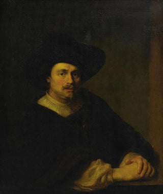 Follower of FERDINAND BOL - Portrait of a Man with Hat.webp