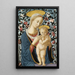 Jungfrau mit Kind - Schule von Filippo Lippi — gerahmtes Bild an der Wand