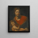 Die Jungfrau mit Kind - Schule von Francesco Furini — gerahmtes Bild an der Wand