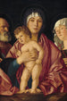 Jungfrau mit Kind mit Heiligen - Schule von Giovanni Bellini — Ansicht des Kunstwerks