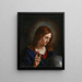Retter der Welt - Schule von Guercino — gerahmtes Bild an der Wand