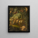 Prozession des Bacchus - Schule von Jacob Jordaens — gerahmtes Bild an der Wand
