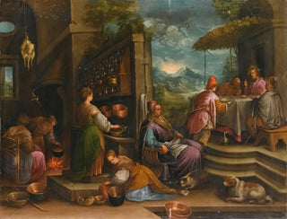 Follower of Jacopo da Ponte - Supper At Emmaus.webp