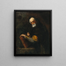 Ein Philosoph - Schule von Jusepe de Ribera — gerahmtes Bild an der Wand