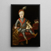 Portrait des Erzherzogs Joseph von Habsburg 1741-1790, später Kaiser Joseph II - Schule von Martin van Meytens dem Jüngeren — gerahmtes Bild an der Wand