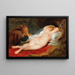Angélique und der Einsiedler - Schule von Peter Paul Rubens — gerahmtes Bild an der Wand