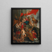 Jungfrau mit Kind mit Heiligen - Schule von Peter Paul Rubens — gerahmtes Bild an der Wand