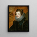 Portrait d'Isabelle de Bourbon - École de Peter Paul Rubens — gerahmtes Bild an der Wand