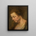 Studie für einen Frauenkopf - Schule von Peter Paul Rubens — gerahmtes Bild an der Wand