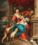 Die Heilige Familie mit dem heiligen Johannes dem Täufer - Schule von Peter Paul Rubens — Ansicht des Kunstwerks