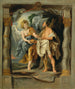 Der Prophet Elia, ernährt vom Engel - Schule von Peter Paul Rubens — Ansicht des Kunstwerks