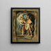 Der Prophet Elia, ernährt vom Engel - Schule von Peter Paul Rubens — gerahmtes Bild an der Wand