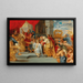 Das Opfer des Alten Bundes (Konflikt der Fälle) - Schule von Peter Paul Rubens — gerahmtes Bild an der Wand
