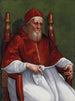 Portrait des Papstes Julius II. - Schule von Raphael — Ansicht des Kunstwerks