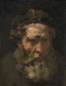 Kopf des Heiligen Matthäus - Schule von Rembrandt van Rijn — Ansicht des Kunstwerks