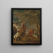 Die Philosophen - Schule von Salvator Rosa — gerahmtes Bild an der Wand