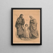 Die Heilige Familie von Nazareth - François Pustet — gerahmtes Bild an der Wand