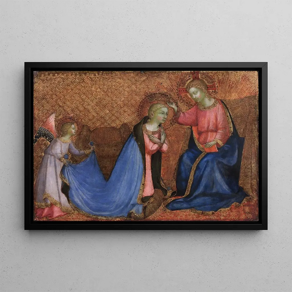 Krönung der Jungfrau - Fra Angelico — gerahmtes Bild an der Wand
