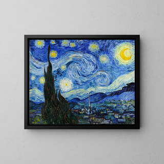 Der Sternennacht - Vincent Van Gogh | Kunstdruck Wanddekoration Gemälde Poster Kopie