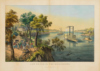 Frances Flora Bond Palmer - Low Water in the Mississippi.webp