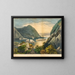 Ansicht des Hudson - Frances Flora Bond Palmer — gerahmtes Bild an der Wand