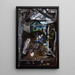 Innenansicht einer Scheune in Dolaucothy - Frances Hodgkins — gerahmtes Bild an der Wand