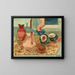 Melonen geschnitten - Frances Hodgkins — gerahmtes Bild an der Wand
