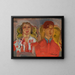 Doppelporträt Nr. 2: Katharine und Anthony West - Frances Hodgkins — gerahmtes Bild an der Wand