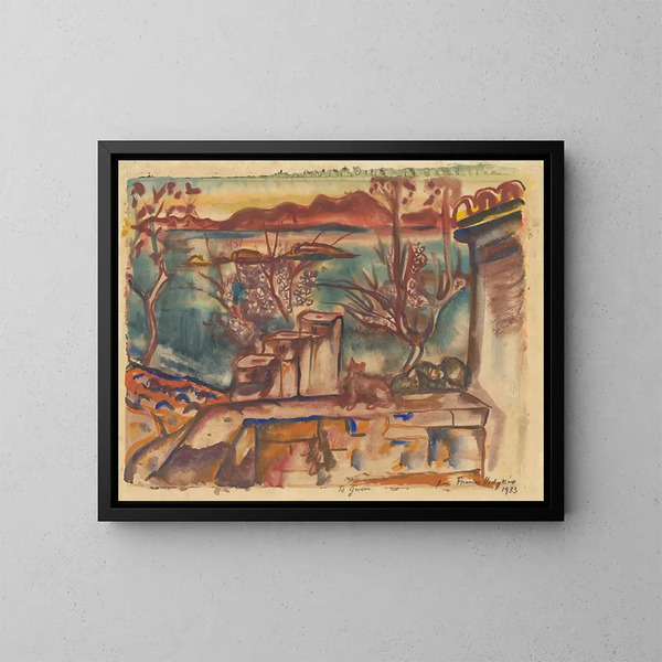 Ibiza, Balearen - Frances Hodgkins — gerahmtes Bild an der Wand