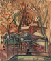 Market at Concarneau from a window of the Hôtel des Voyageurs - Frances Hodgkins — Ansicht des Kunstwerks