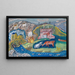 Fischerdorf von Solva im Pembrokeshire - Frances Hodgkins — gerahmtes Bild an der Wand