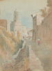 Straßenszene in Spanien - Frances Hodgkins — Ansicht des Kunstwerks