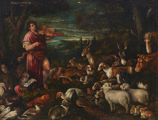 Orpheus bezaubert die Tiere - Francesco Bassano der Ältere — Ansicht des Kunstwerks