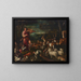Orpheus bezaubert die Tiere - Francesco Bassano der Ältere — gerahmtes Bild an der Wand
