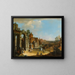 Caprice architectural avec ville de fantaisie - Francesco Battaglioli — gerahmtes Bild an der Wand