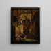 Die seitlichen Treppen des Kapitols an der Kirche Santa Maria in Aracoeli in Rom - Francesco Diofebi — gerahmtes Bild an der Wand