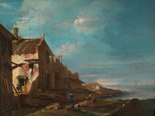 Francesco Guardi - A Coastal Architectural Capriccio.webp