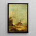 Cavalier dans un paysage - Francesco Guardi — gerahmtes Bild an der Wand