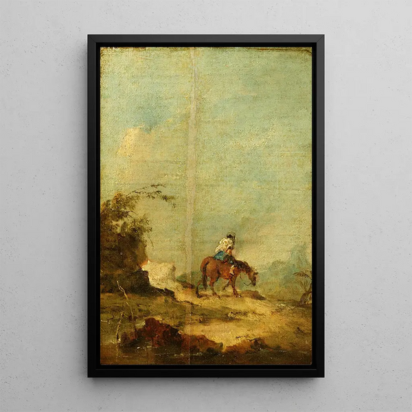 Francesco Guardi - A rider in a landscape.webp