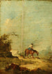 Cavalier dans un paysage - Francesco Guardi — Ansicht des Kunstwerks