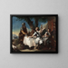 Abraham empfängt die drei Engel - Francesco Guardi — gerahmtes Bild an der Wand