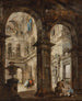 Ein architektonischer Laune - Francesco Guardi — Ansicht des Kunstwerks