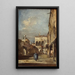 Künstlerischer Kunstdruck Fantasiearchitektur mit einem Hof - Francesco Guardi — gerahmtes Bild an der Wand