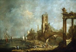 Francesco Guardi - Capriccio of a Harbor.webp