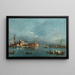 San Giorgio Maggiore mit Punta della Giudecca - Francesco Guardi — gerahmtes Bild an der Wand